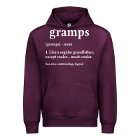 Mauve Wine Grandpa Gift for Gramps, Fathers Day Birthday Gift Idea Urban Hoodie - trangStudio