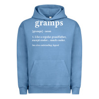 Pigment Pebble Blue Grandpa Gift for Gramps, Fathers Day Birthday Gift Idea Urban Hoodie - trangStudio
