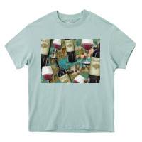 California Wine With Leopard Background Heavy Core Tee | Teevron