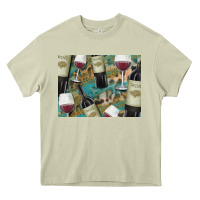 Mossy California Wine with Leopard Background Heavy Core Tee - Bettercallsaul