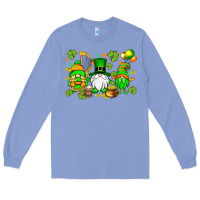 Colony Blue St. Patrick's Day gnomes Long Sleeve Tee - OliviaCreatesArt