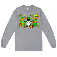 Heather Grey St. Patrick's Day gnomes Long Sleeve Tee - OliviaCreatesArt