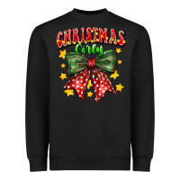 Black festive holiday bow design Heavyweight Sweatshirt - CowhideDigitalArt