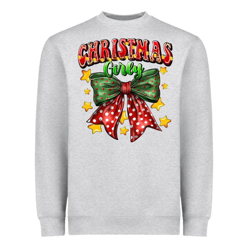 Festive Holiday Bow Design Heavyweight Sweatshirt by CowhideDigitalArt | Teevron