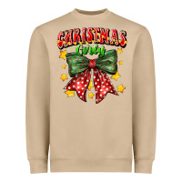 Mushroom festive holiday bow design Heavyweight Sweatshirt - CowhideDigitalArt