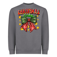 Storm festive holiday bow design Heavyweight Sweatshirt - CowhideDigitalArt