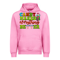 Fuchsia Pink candy makes everything better Urban Hoodie - AdoDesignShop