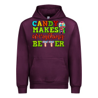 Mauve Wine candy makes everything better Urban Hoodie - AdoDesignShop