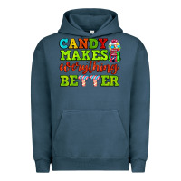 Pigment Midnight Navy candy makes everything better Urban Hoodie - AdoDesignShop