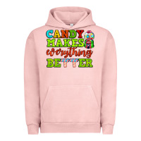 Pigment Salmon candy makes everything better Urban Hoodie - AdoDesignShop