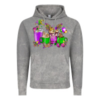 Cloud Rock Mardi Gras coffee cups Vintage Hoodie - HowdyJamesFarm