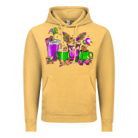 Vintage Mustard Mardi Gras coffee cups Vintage Hoodie - HowdyJamesFarm