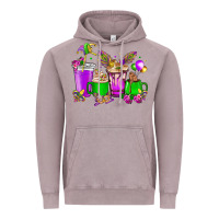 Vintage Zinc Mardi Gras coffee cups Vintage Hoodie - HowdyJamesFarm