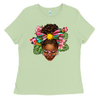 Matcha Afro Woman Summer Ladies Tee - texasbilliewilder