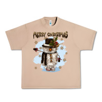 Burro merry christmas snowman Urban Heavy Tee - CowGirlArtShop