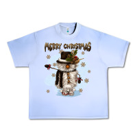Grape Ice merry christmas snowman Urban Heavy Tee - CowGirlArtShop