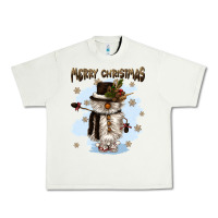 Pistachio merry christmas snowman Urban Heavy Tee - CowGirlArtShop