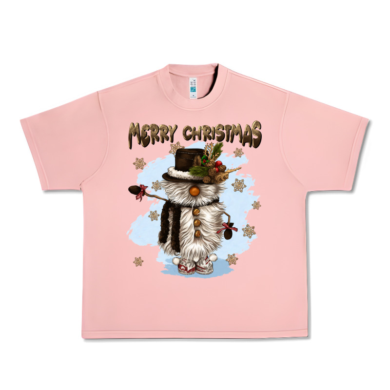 Merry Christmas Snowman Urban Heavy Tee by CowGirlArtShop | Teevron