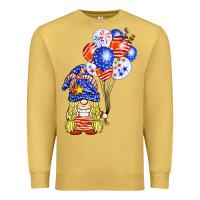 Antique Gold patriotic gnome balloon Premium Sweatshirt - BarkalooDesign