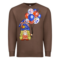 Chestnut patriotic gnome balloon Premium Sweatshirt - BarkalooDesign