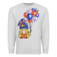 Dove Grey patriotic gnome balloon Premium Sweatshirt - BarkalooDesign