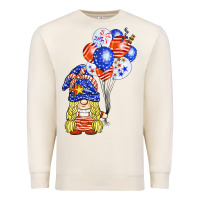 Sandshell patriotic gnome balloon Premium Sweatshirt - BarkalooDesign