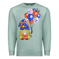 Seafoam patriotic gnome balloon Premium Sweatshirt - BarkalooDesign
