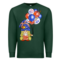 Sports Green patriotic gnome balloon Premium Sweatshirt - BarkalooDesign