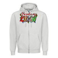 Dove Grey friendsmas crew Zipper Hoodie - Artiststas