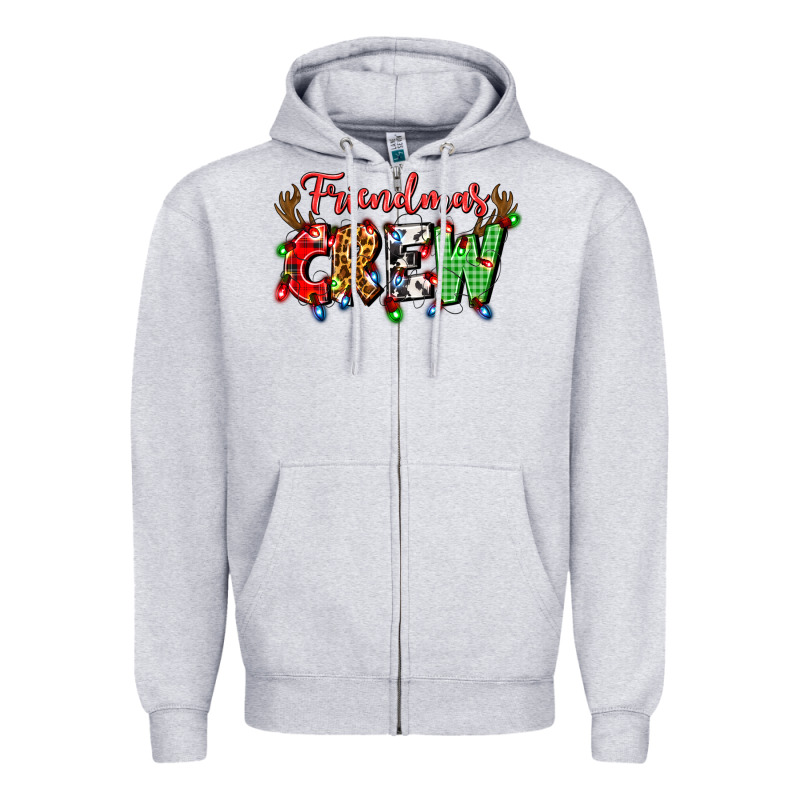 Friendsmas Crew Zipper Hoodie by Artiststas | Teevron