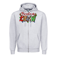 Heather Grey friendsmas crew Zipper Hoodie - Artiststas