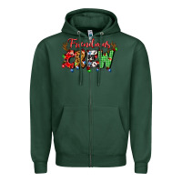 Sports Green friendsmas crew Zipper Hoodie - Artiststas