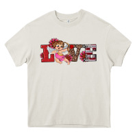 Cream valentine's day cupid sunflowers love Heavy Core Tee - RanaPortraitStore