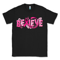 Black Cancer Believe Classic Tee - NancyCooperArtShop