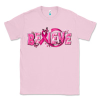 Bubblegum Pink Cancer Believe Classic Tee - NancyCooperArtShop