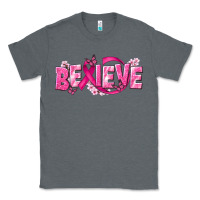 Charcoal Heather Cancer Believe Classic Tee - NancyCooperArtShop