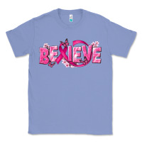 Colony Blue Cancer Believe Classic Tee - NancyCooperArtShop