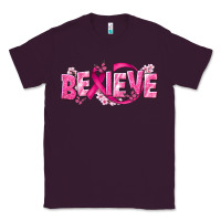 Plum Cancer Believe Classic Tee - NancyCooperArtShop