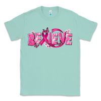 Seafoam Cancer Believe Classic Tee - NancyCooperArtShop