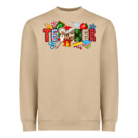 Mushroom Christmas teacher Heavyweight Sweatshirt - CowhideDigitalArt