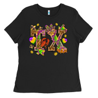 Black Texas Mardi Gras Ladies Tee - NancyCooperArtShop