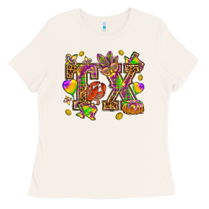 Texas Mardi Gras Ladies Tee by NancyCooperArtShop | Teevron
