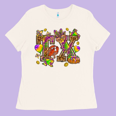 Texas Mardi Gras Ladies Tee Designed By Nancycooperartshop
