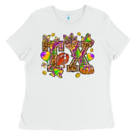 White Texas Mardi Gras Ladies Tee - NancyCooperArtShop