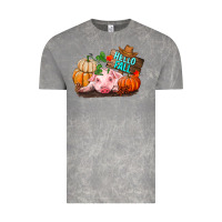 Cloud Rock Hello fall pig Vintage Tee - RanaPortraitStore