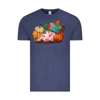 Vintage Denim Hello fall pig Vintage Tee - RanaPortraitStore