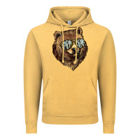 Vintage Mustard Papa Bear Vintage Hoodie - HowdyJamesFarm