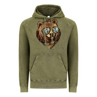 Vintage Olive Papa Bear Vintage Hoodie - HowdyJamesFarm