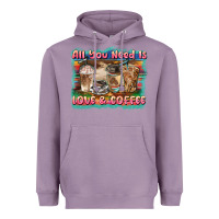 All You Need Is Love & Coffee Heavyweight Hoodie | Teevron