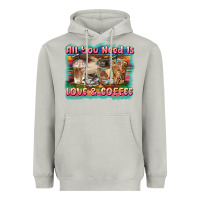 Moon Dust all you need is love & coffee Heavyweight Hoodie - BarkalooDesign